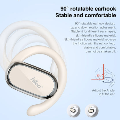 Hileo Hi92 LED Display TWS Wireless Bluetooth IPX5 Waterproof Noise Reduction Earphone(White) by Hileo