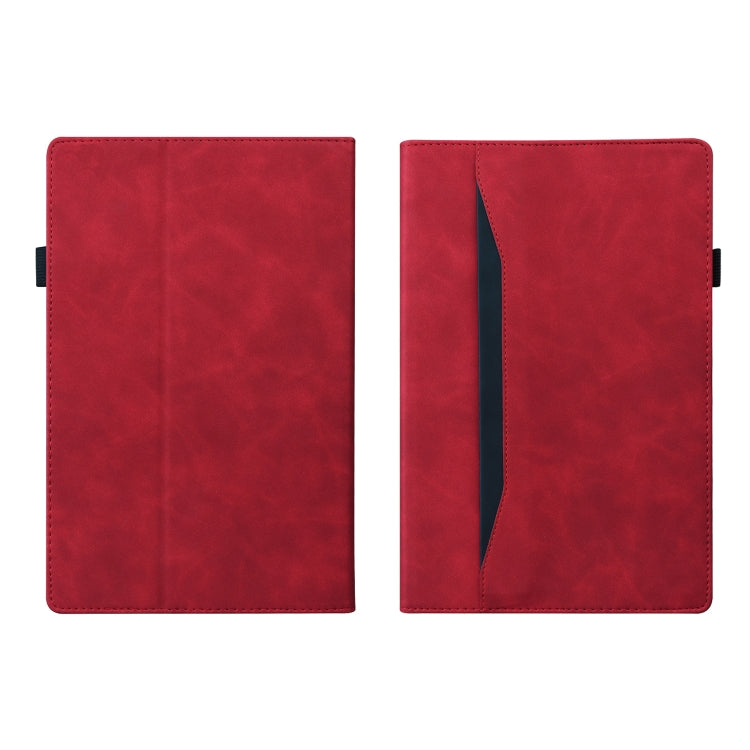 For Amazon Kindle Paperwhite 12th 2024 Splicing Shockproof Leather Tablet Case(Red) by bashfashion