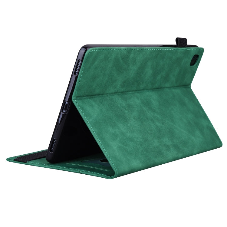 For Samsung Galaxy Tab A9+ / A11+ Splicing Shockproof Leather Tablet Case(Green) by bashfashion