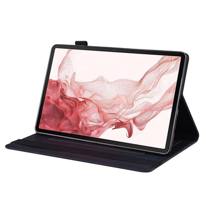 For Samsung Galaxy Tab S10 FE+ Splicing Shockproof Leather Tablet Case(Black) by bashfashion
