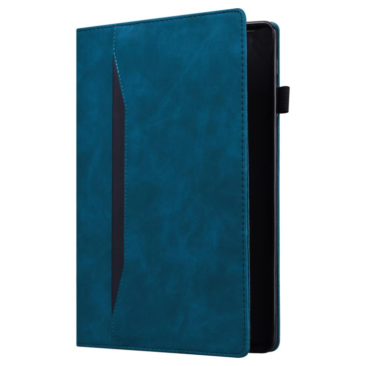 For Samsung Galaxy Tab S10 FE+ Splicing Shockproof Leather Tablet Case(Blue) by bashfashion