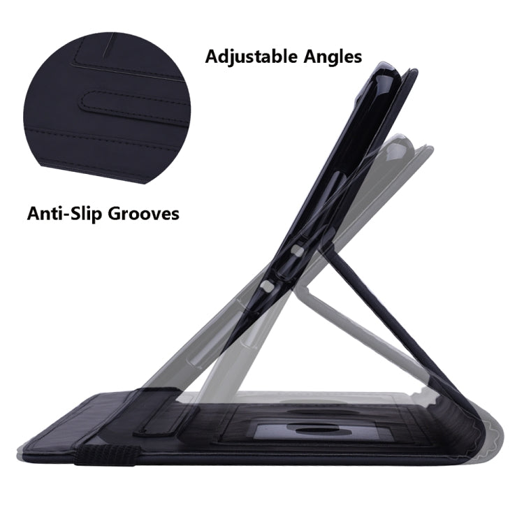 For Samsung Galaxy Tab A11+ / A9+ Calf Texture Embossed Leather Tablet Case(Black) by bashfashion