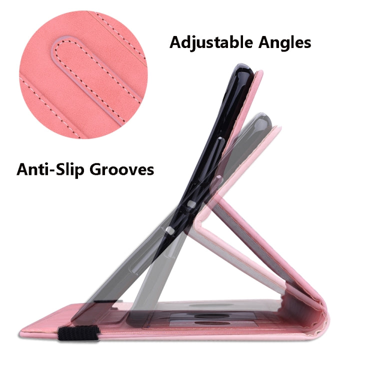 For Samsung Galaxy Tab A11 / A9 Calf Texture Embossed Leather Tablet Case(Pink) by bashfashion