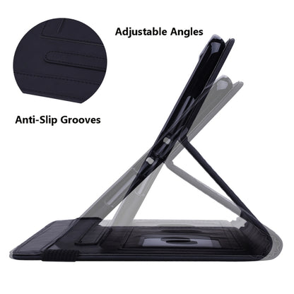 For Samsung Galaxy Tab S9 FE+ Calf Texture Embossed Leather Tablet Case(Black) by bashfashion