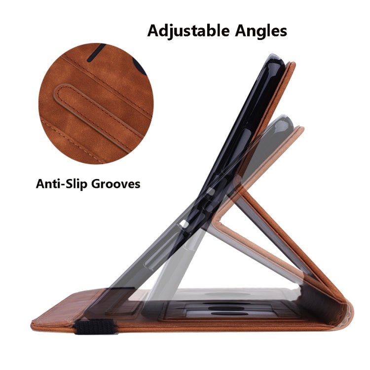 For Samsung Galaxy Tab S10 Ultra/ S11 Ultra Calf Texture Embossed Leather Tablet Case(Brown) by bashfashion