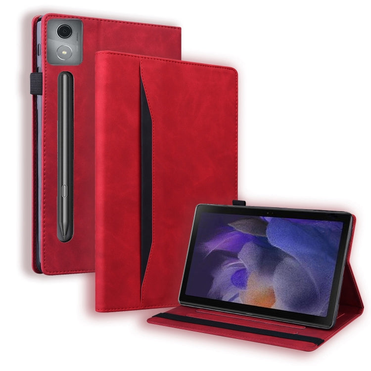 For Lenovo Xiaoxin Pad Pro 12.7 Splicing Shockproof Leather Tablet Case(Red) by bashfashion