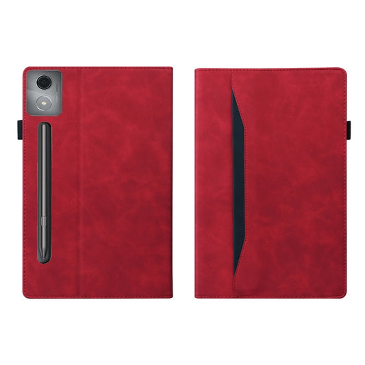 For Lenovo Xiaoxin Pad Pro 12.7 Splicing Shockproof Leather Tablet Case(Red) by bashfashion
