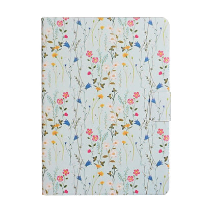 For Samsung Galaxy Tab A11+ / A9+ Flower Pattern Horizontal Flip PU Tablet Case with Sleep / Wake-up Function(Small Floral) by bashfashion