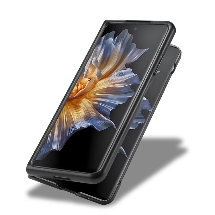 For Honor Magic Vs LC.IMEEKE Carbon Fiber Leather Phone Case(Vertical Black) by LC.IMEEKE