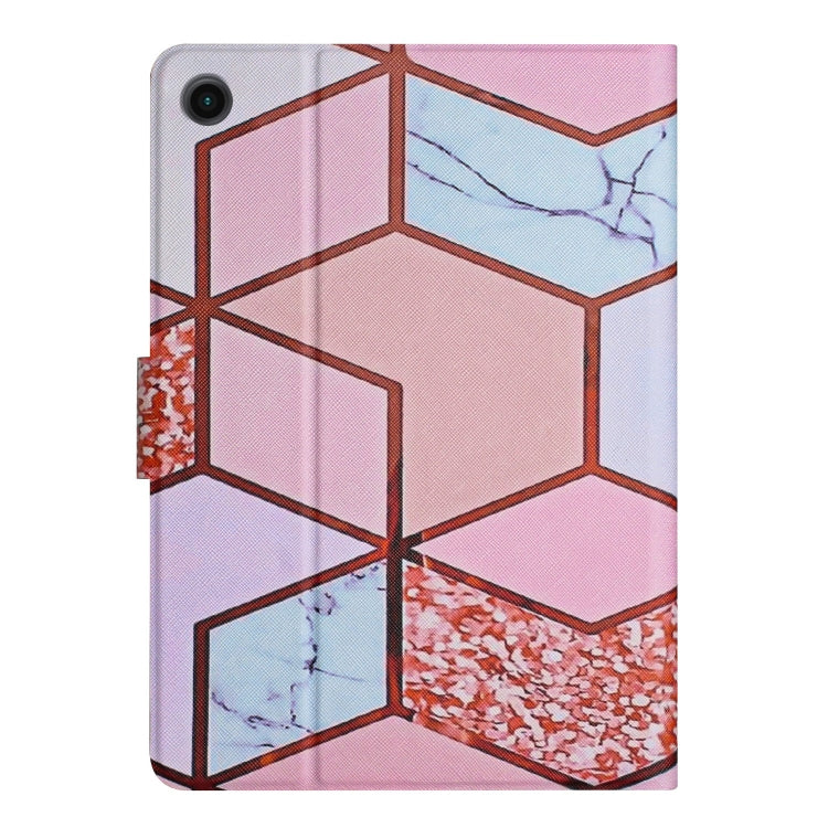 For Samsung Galaxy Tab A11+ / A9+ Marble Pattern Smart PU Tablet Case with Sleep / Wake-up Function(Splicing Marble) by bashfashion