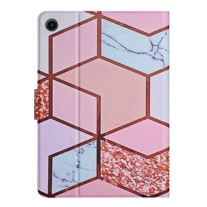 For Samsung Galaxy Tab A11+ / A9+ Marble Pattern Smart PU Tablet Case with Sleep / Wake-up Function(Splicing Marble) by bashfashion