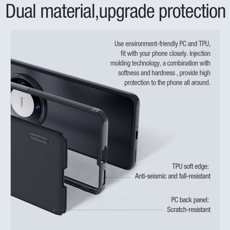 For Huawei Mate 60 NILLKIN Frosted Shield Pro Magnetic Magsafe Phone Case(Black) by NILLKIN