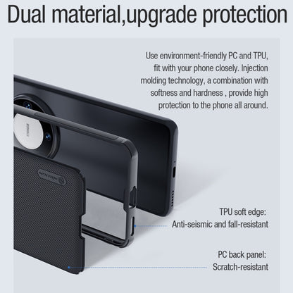 For Huawei Mate 60 NILLKIN Frosted Shield Pro Magnetic Magsafe Phone Case(Black) by NILLKIN