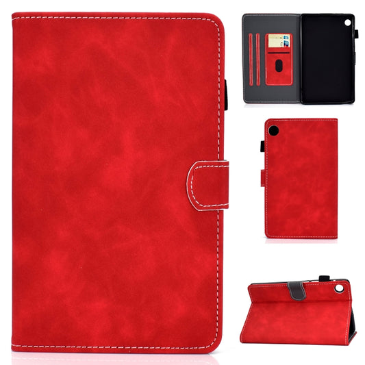 For Samsung Galaxy Tab A11 / A9 Cowhide Texture Horizontal Flip Leather Tablet Case(Red) by bashfashion