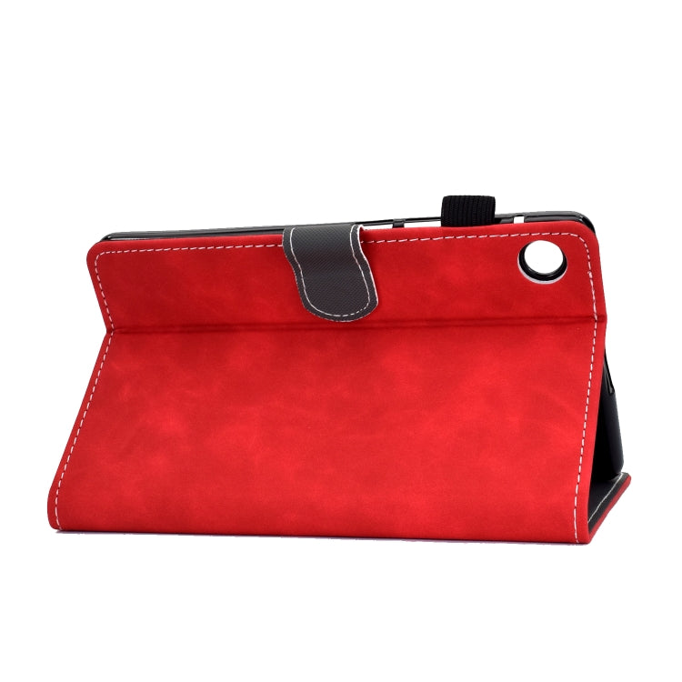 For Samsung Galaxy Tab A11 / A9 Cowhide Texture Horizontal Flip Leather Tablet Case(Red) by bashfashion