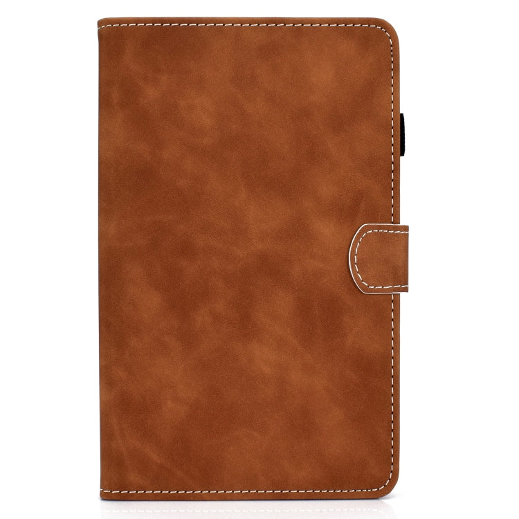 For Samsung Galaxy Tab A11+ / A9+ Cowhide Texture Horizontal Flip Leather Tablet Case with Sleep / Wake-up Function(Brown) by bashfashion