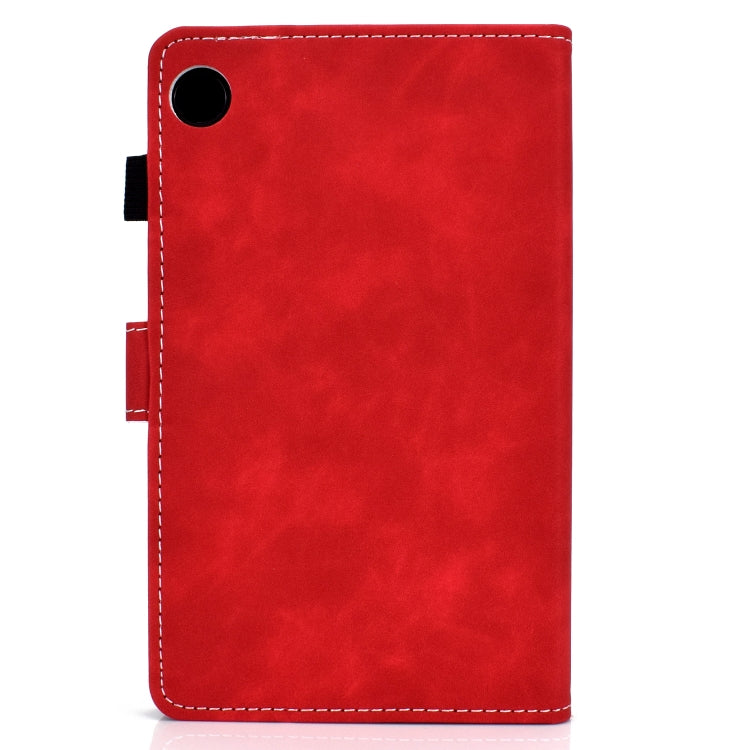 For Samsung Galaxy Tab A11+ / A9+ Cowhide Texture Horizontal Flip Leather Tablet Case with Sleep / Wake-up Function(Red) by bashfashion