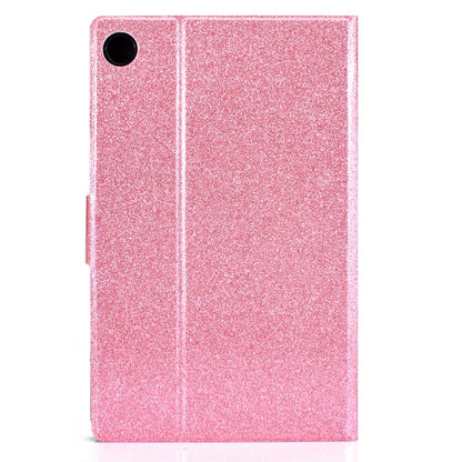 For Samsung Galaxy Tab A11+ / A9+ Glitter Powder Leather Tablet Case with Sleep / Wake-up Function(Pink) by bashfashion