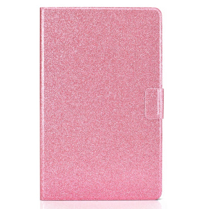 For Samsung Galaxy Tab A11 / A9 Glitter Powder Leather Tablet Case(Pink) by bashfashion