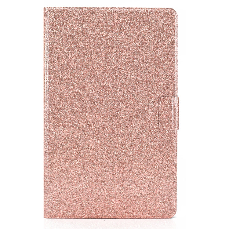 For Samsung Galaxy Tab A11 / A9 Glitter Powder Leather Tablet Case(Rose Gold) by bashfashion