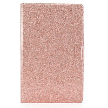 For Samsung Galaxy Tab A11 / A9 Glitter Powder Leather Tablet Case(Rose Gold) by bashfashion