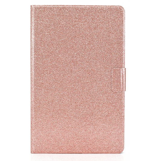 For Samsung Galaxy Tab A11 / A9 Glitter Powder Leather Tablet Case(Rose Gold) by bashfashion