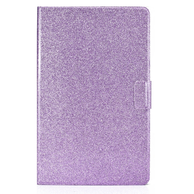 For Samsung Galaxy Tab A11 / A9 Glitter Powder Leather Tablet Case(Purple) by bashfashion