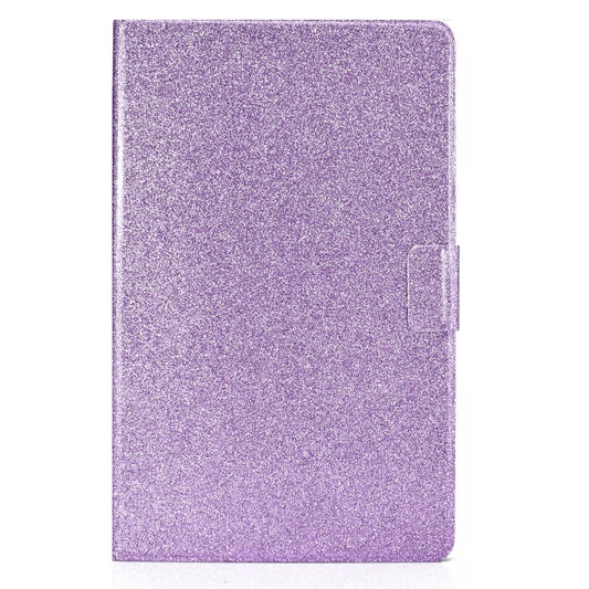 For Samsung Galaxy Tab A11 / A9 Glitter Powder Leather Tablet Case(Purple) by bashfashion