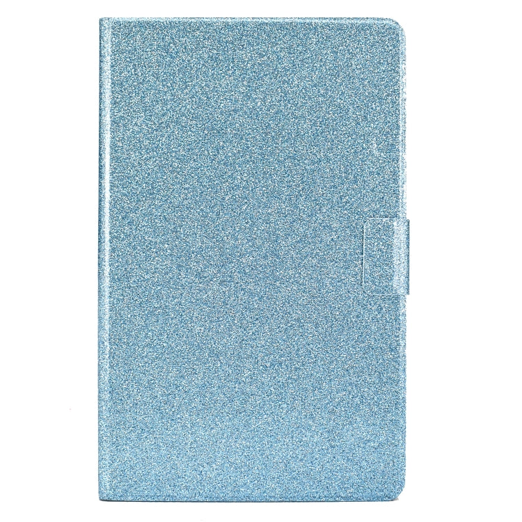 For Samsung Galaxy Tab A11 / A9 Glitter Powder Leather Tablet Case(Blue) by bashfashion