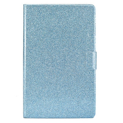 For Samsung Galaxy Tab A11 / A9 Glitter Powder Leather Tablet Case(Blue) by bashfashion