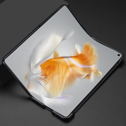 For Huawei Mate X3 LC.IMEEKE 3 in 1 Carbon Fiber Texture Shockproof Phone Case(Black) by LC.IMEEKE