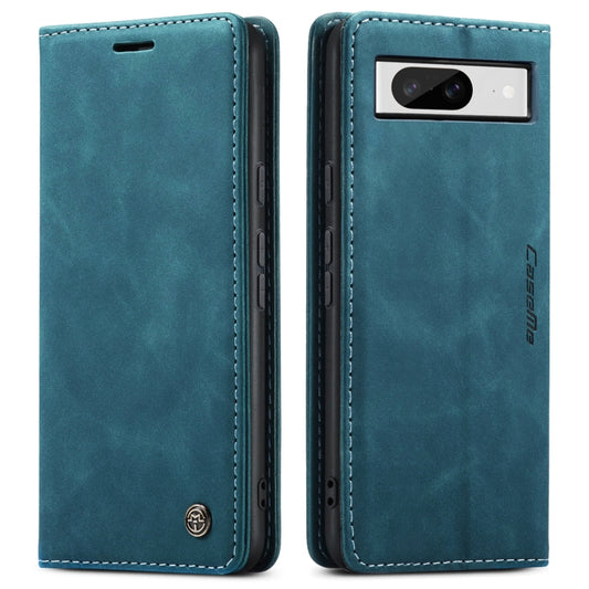 For Google Pixel 8 CaseMe 013 Multifunctional Horizontal Flip Leather Phone Case(Blue) by CaseMe