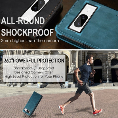 For Google Pixel 8 CaseMe 013 Multifunctional Horizontal Flip Leather Phone Case(Blue) by CaseMe