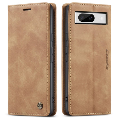 For Google Pixel 8 CaseMe 013 Multifunctional Horizontal Flip Leather Phone Case(Brown) by CaseMe