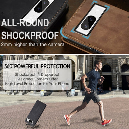 For Google Pixel 8 CaseMe 013 Multifunctional Horizontal Flip Leather Phone Case(Black) by CaseMe