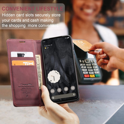 For Google Pixel 8 Pro CaseMe 013 Multifunctional Horizontal Flip Leather Phone Case(Wine Red) by CaseMe