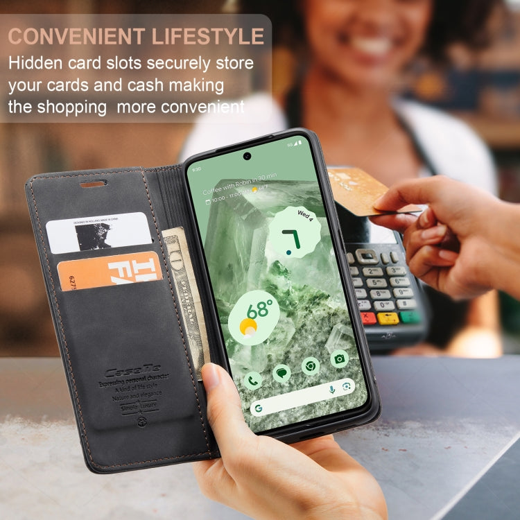 For Google Pixel 8A CaseMe 013 Multifunctional Horizontal Flip Leather Phone Case(Black) by CaseMe