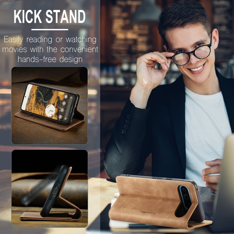 For Google Pixel 10 Pro XL / 9 Pro XL CaseMe 013 Multifunctional Horizontal Flip Leather Phone Case(Brown) by CaseMe