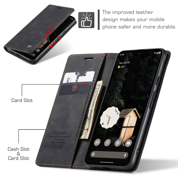 For Google Pixel 10 Pro XL / 9 Pro XL CaseMe 013 Multifunctional Horizontal Flip Leather Phone Case(Black) by CaseMe