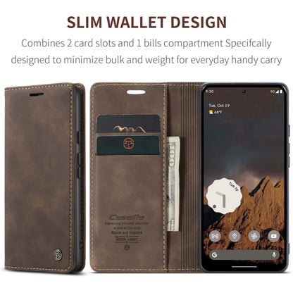 For Google Pixel 10 / 10 Pro / 9 CaseMe 013 Multifunctional Horizontal Flip Leather Phone Case(Coffee) by CaseMe