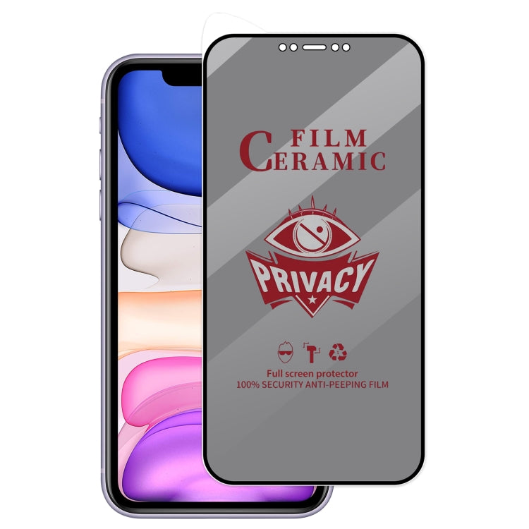 For iPhone 11 / XR Full Coverage HD Privacy Ceramic Film by bashfashion