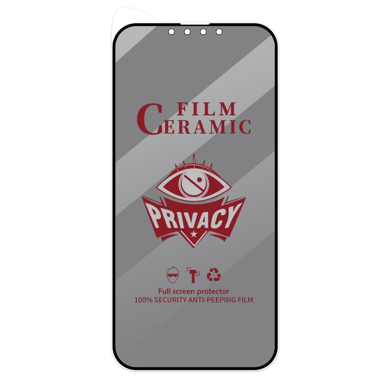 For iPhone 14 / 13 Pro / 13 Full Coverage HD Privacy Ceramic Film by bashfashion