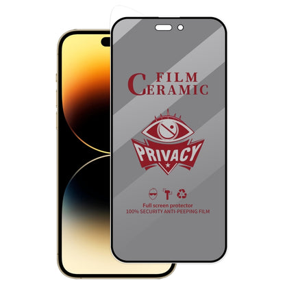 For iPhone 14 Pro Full Coverage HD Privacy Ceramic Film by bashfashion