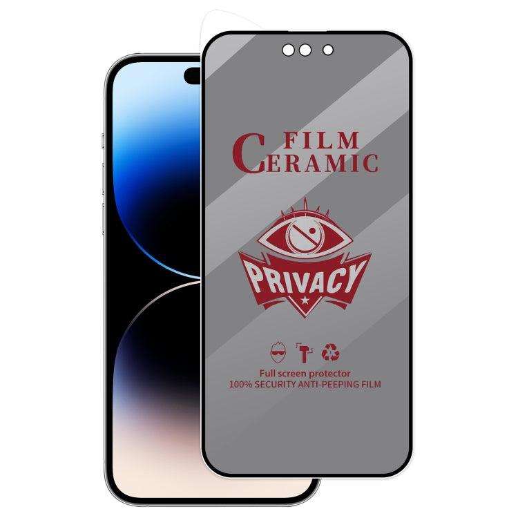 For iPhone 14 Pro Max Full Coverage HD Privacy Ceramic Film by bashfashion