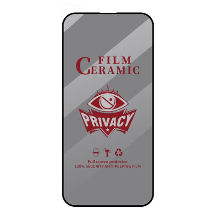 For iPhone 16 Pro Full Coverage HD Privacy Ceramic Film by bashfashion