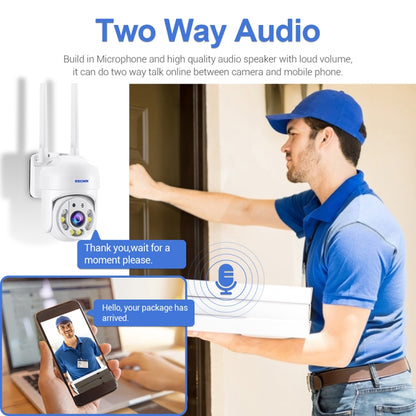 ESCAM TV114 4MP WiFi Camera Support Two-Way Voice & Night Vision & Motion Detection, Specification:AU Plug by ESCAM