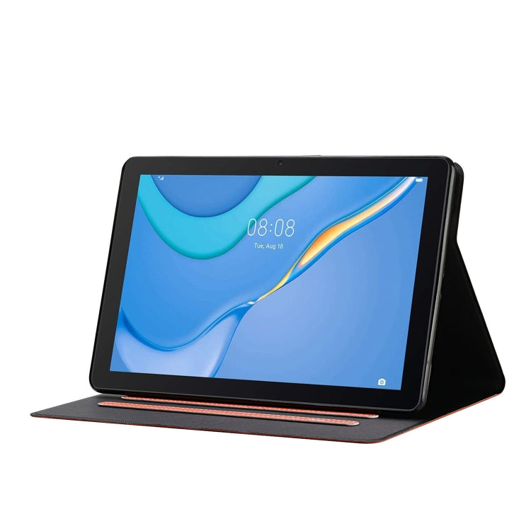 For Samsung Galaxy Tab A11+ / A9+ Pure Color PU Tablet Case with Sleep / Wake-up Function(Orange) by bashfashion