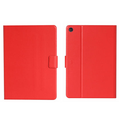 For Samsung Galaxy Tab A11+ / A9+ Pure Color PU Tablet Case with Sleep / Wake-up Function(Red) by bashfashion