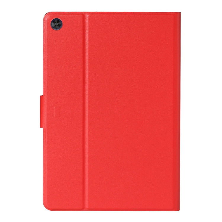 For Samsung Galaxy Tab A11+ / A9+ Pure Color PU Tablet Case with Sleep / Wake-up Function(Red) by bashfashion