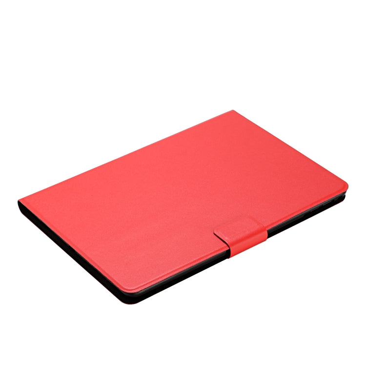 For Samsung Galaxy Tab A11+ / A9+ Pure Color PU Tablet Case with Sleep / Wake-up Function(Red) by bashfashion